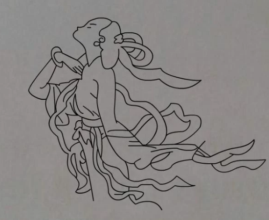 嫦娥奔月简笔画怎么画