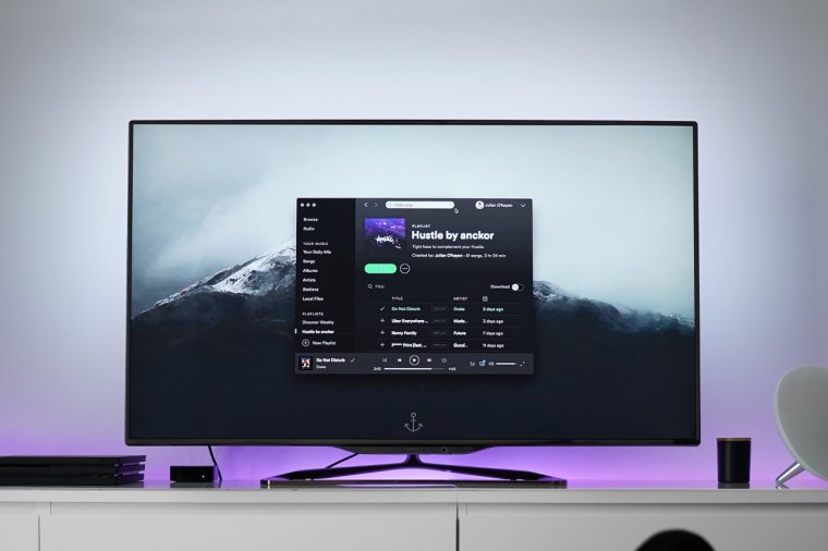 Play music on TV