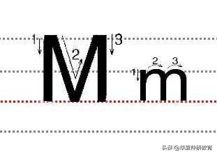 二十六个大小写字母规范的书写方法!