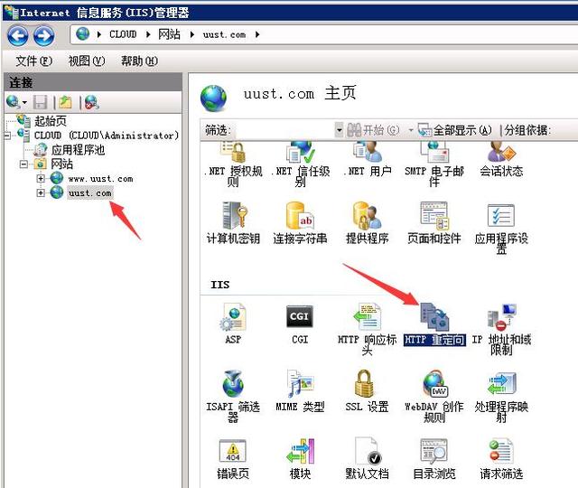 windows iis7������վ301�ض��򽫲���www��������ת����www����