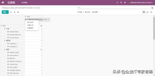 ��ѿ�ԴERP Odoo ֧��SQL�Զ���ı���������������