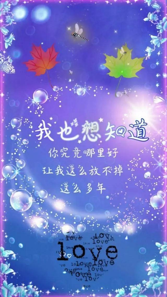 非主流手机壁纸 有没有那么一瞬间你心疼过我的执着