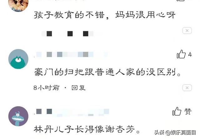 林丹38岁老婆发微博,3岁儿子勤劳打扫豪宅,长相引起所有人注意