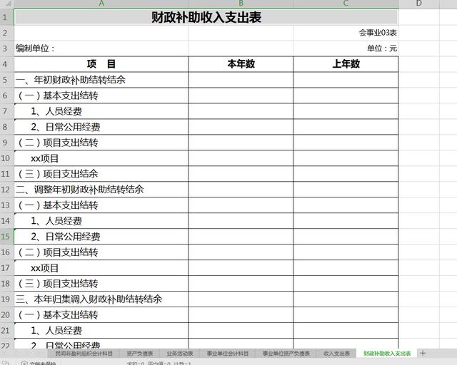 事业单位、民间非盈利组织会计科目、会计报表模板全套分享!领取