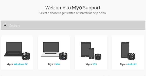 ���͵������� MYO�����������