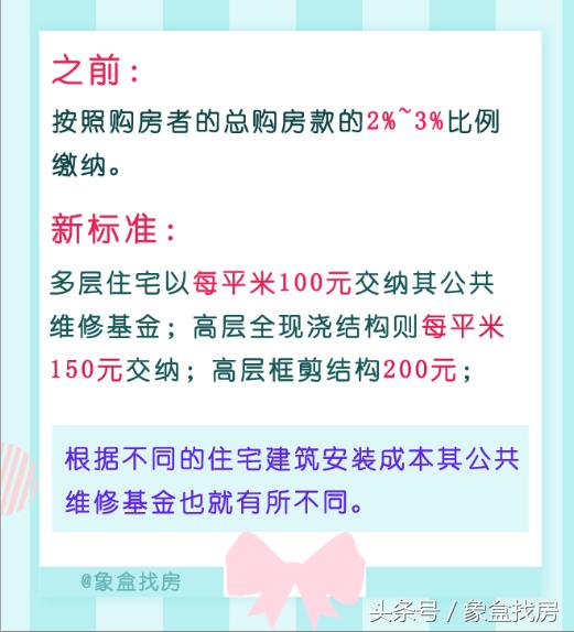 你知道什么是契税和大修基金吗?业主除了交物业费,还有大修基金