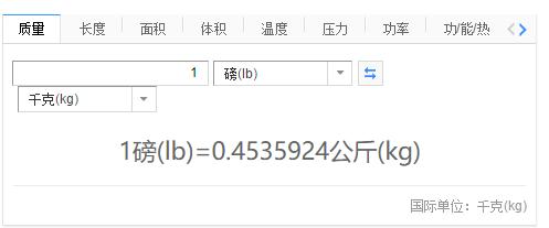 一磅等于多少斤、千克?常用重量单位之间怎么换算?