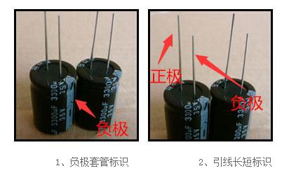 如何区分电容的正负极?怎么用万用表测电容的容量?
