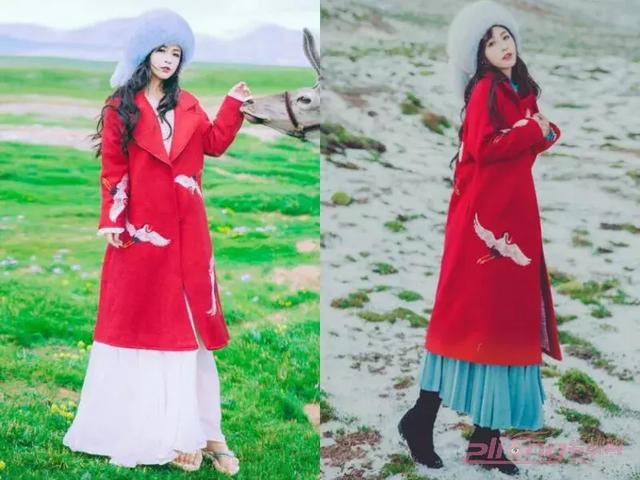 长款红色大衣搭配,这样穿过新年美美哒!