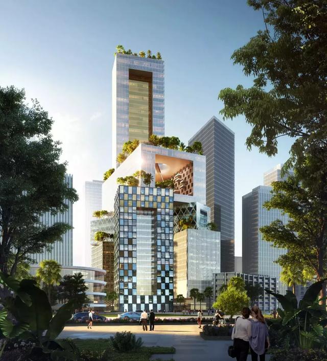 MVRDV赢深圳万科总部大厦竞赛,8个体块打造“3D城市”