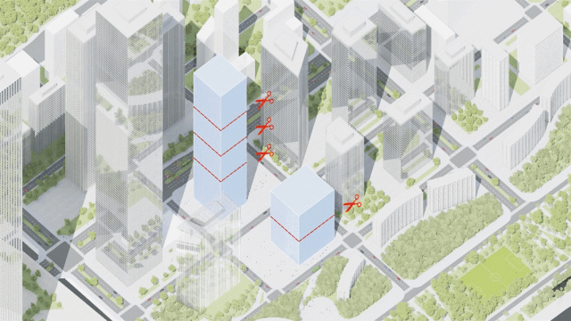 MVRDV赢深圳万科总部大厦竞赛,8个体块打造“3D城市”