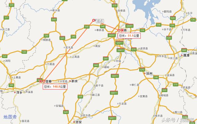 江西省宜春市市中心,地图上为何在偏远的一角?