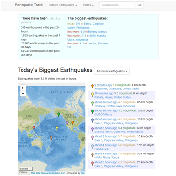 Earthquake Track