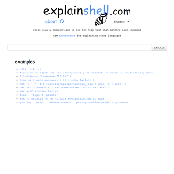 ExplainShell