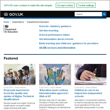 Department for Education