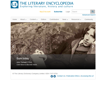 Literary Encyclopedia