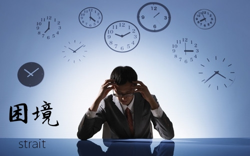 "困境"的英文:strait读法:英 [stre01t]  美 [stret]释义:,adj.