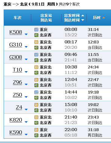重庆到北京多少公里