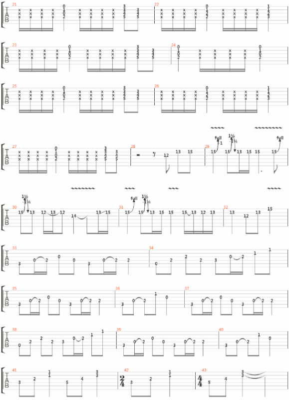 《真的爱你》前奏吉他谱"12"是在三线十二品,"13"是在二线十三品,"15"