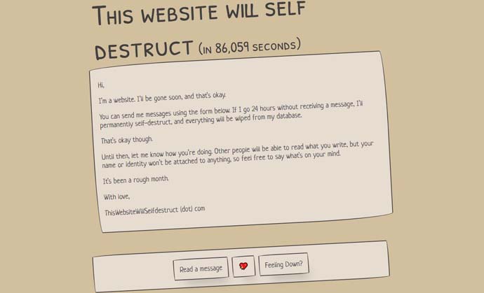 this website will self destruct